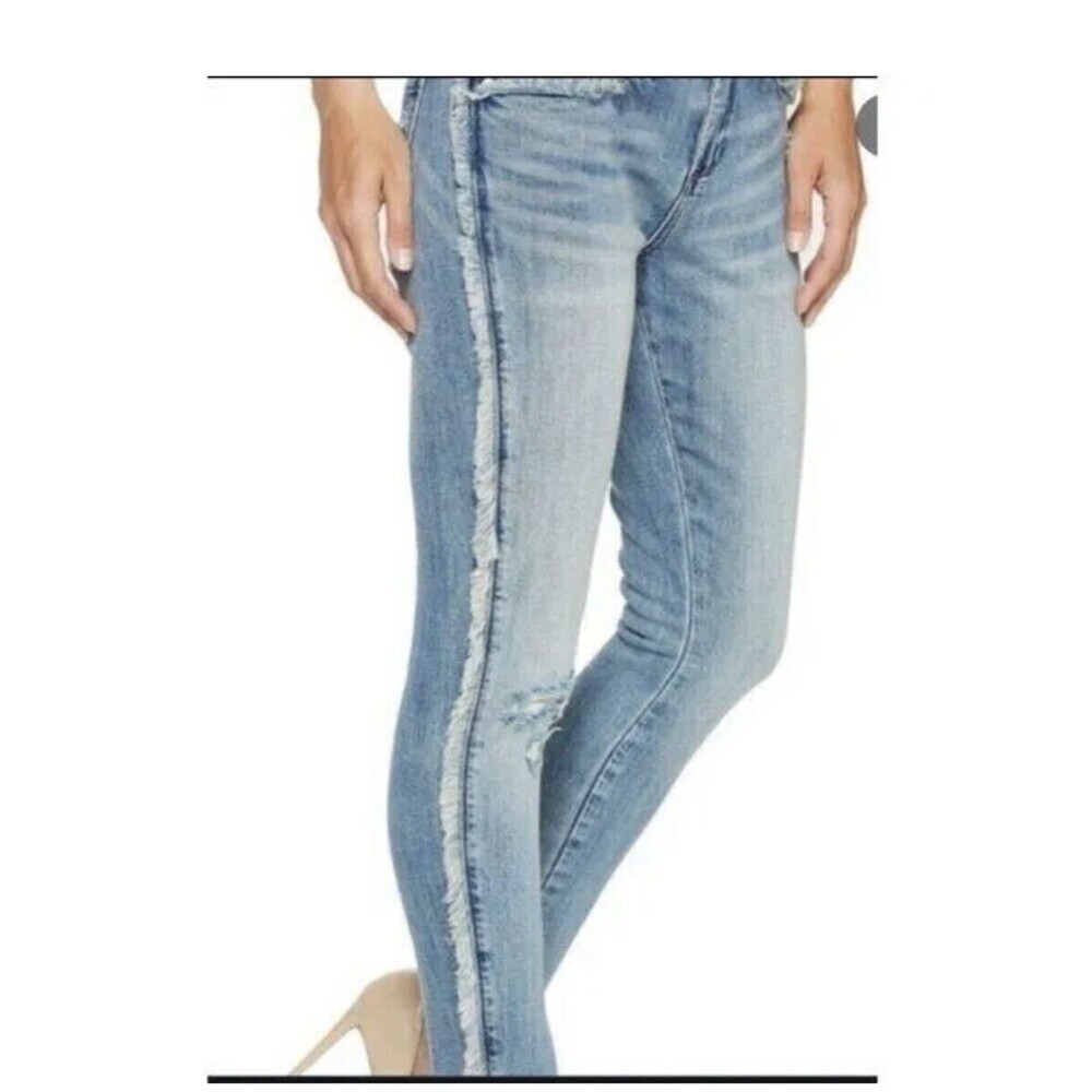 Blank NYC Denim Fray For Days Light Wash Relaxed Skinny Jean Women's Size 29